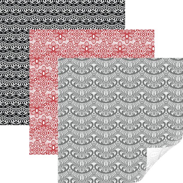 Vinilo removible con diseño premium de Cricut, 30.5X30.5, 6 hojas COLECCIÓN Decadence1