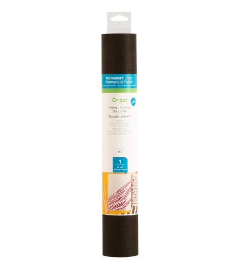 Rollo de vinilo negro Brillante Glitter Shimmer 30.5x122xm3