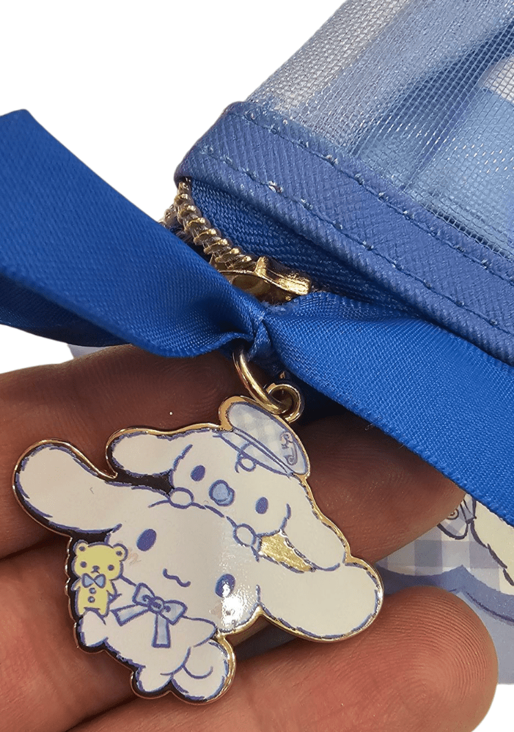 Bolso Con Cremallera Cinnamoroll (serie Gingham Paperboy)5