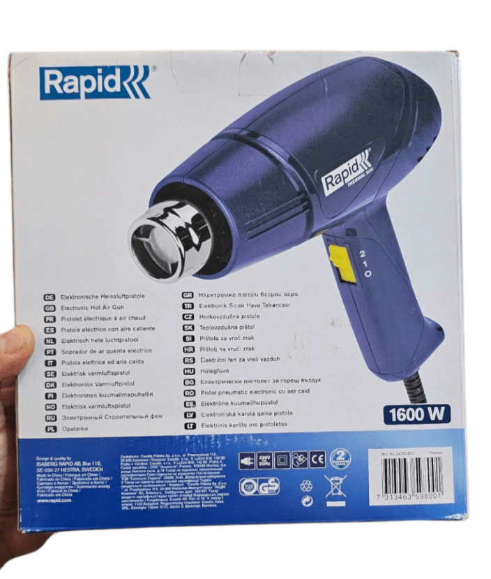 Rapid Pistola de aire caliente THERMAL 1600W4