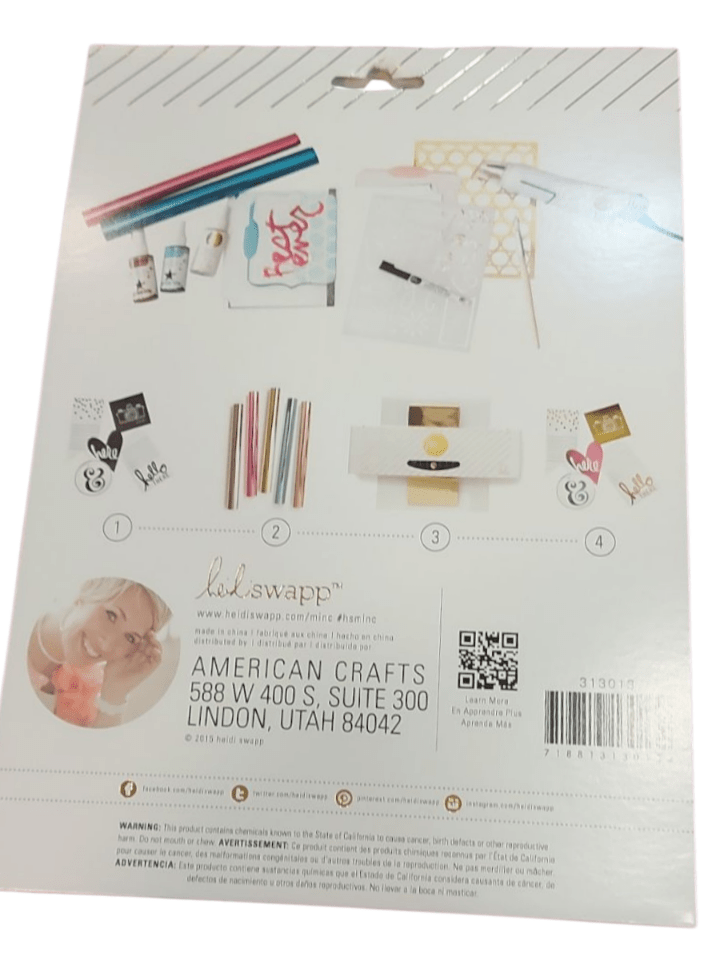 Heidi Swapp Minc Stencil Diseños Love3