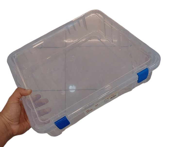 Caja Contenedora Plástica Transparente 35x37x8cm3