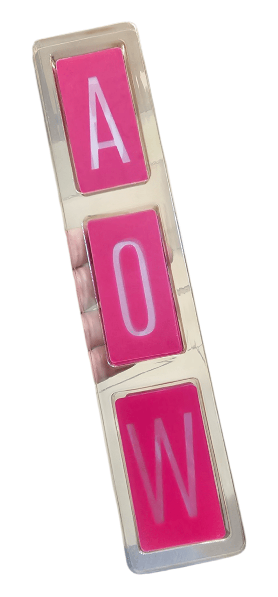 Letras En Acrilico Rosa Heidi Swapp 7.5x3.5cm4