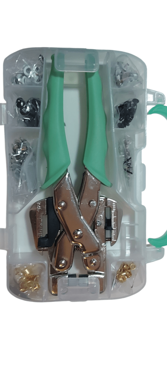 Set Perforadora Alicate  De Ojetillos Menta2