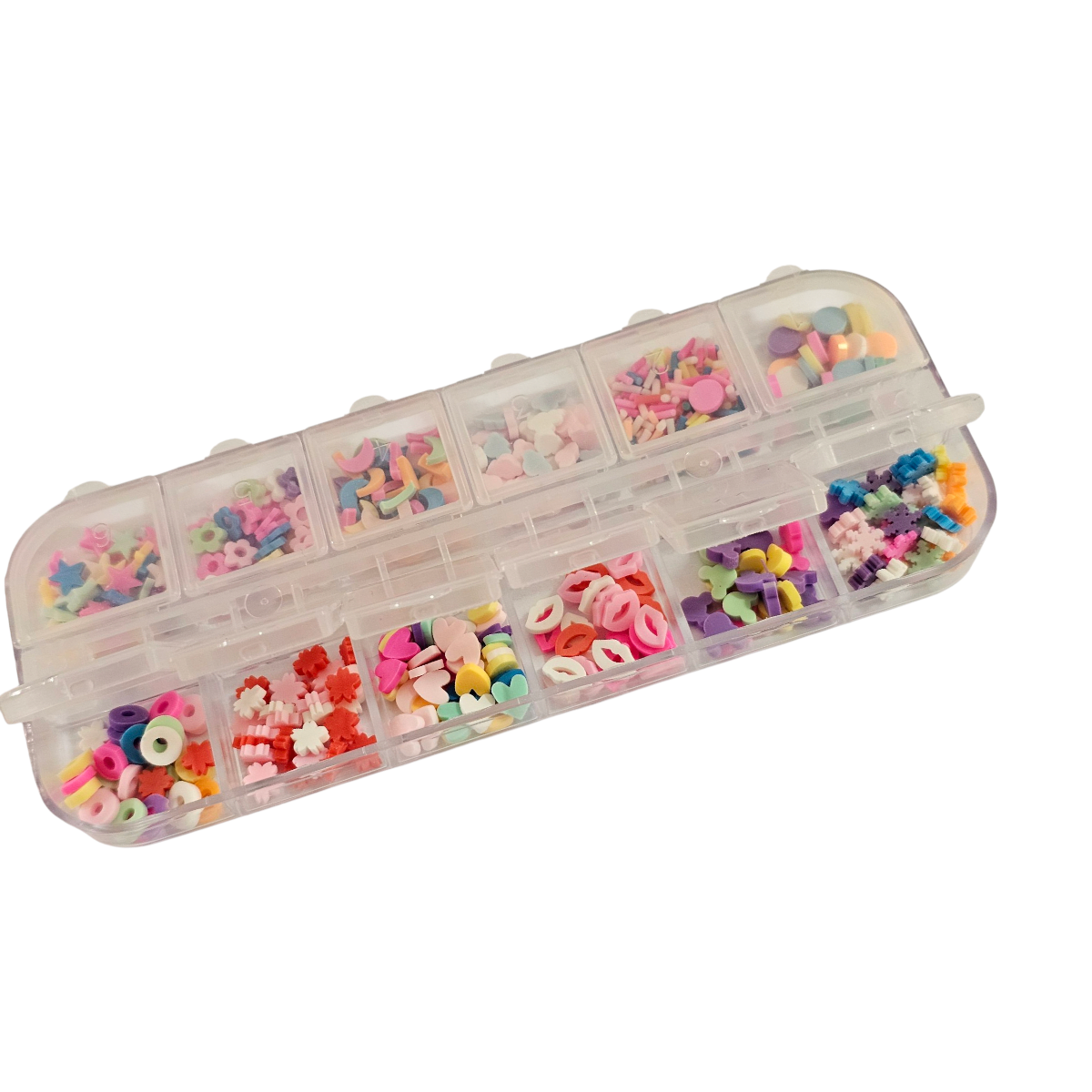 Estuche Purpurina Gruesa 12 Diseños Colores Pasteles2