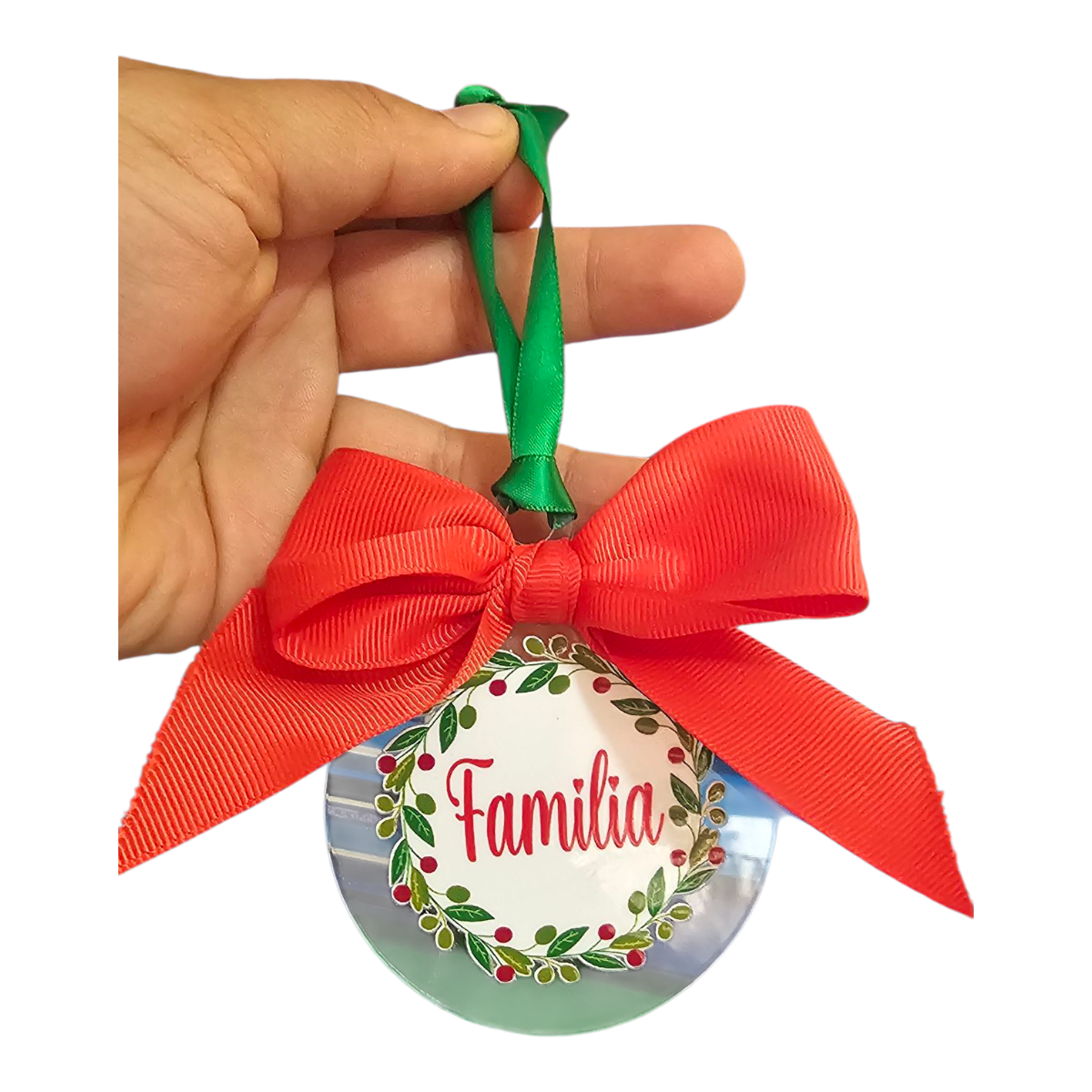 Esfera Plana Acrílica Transparente 7.5cm4