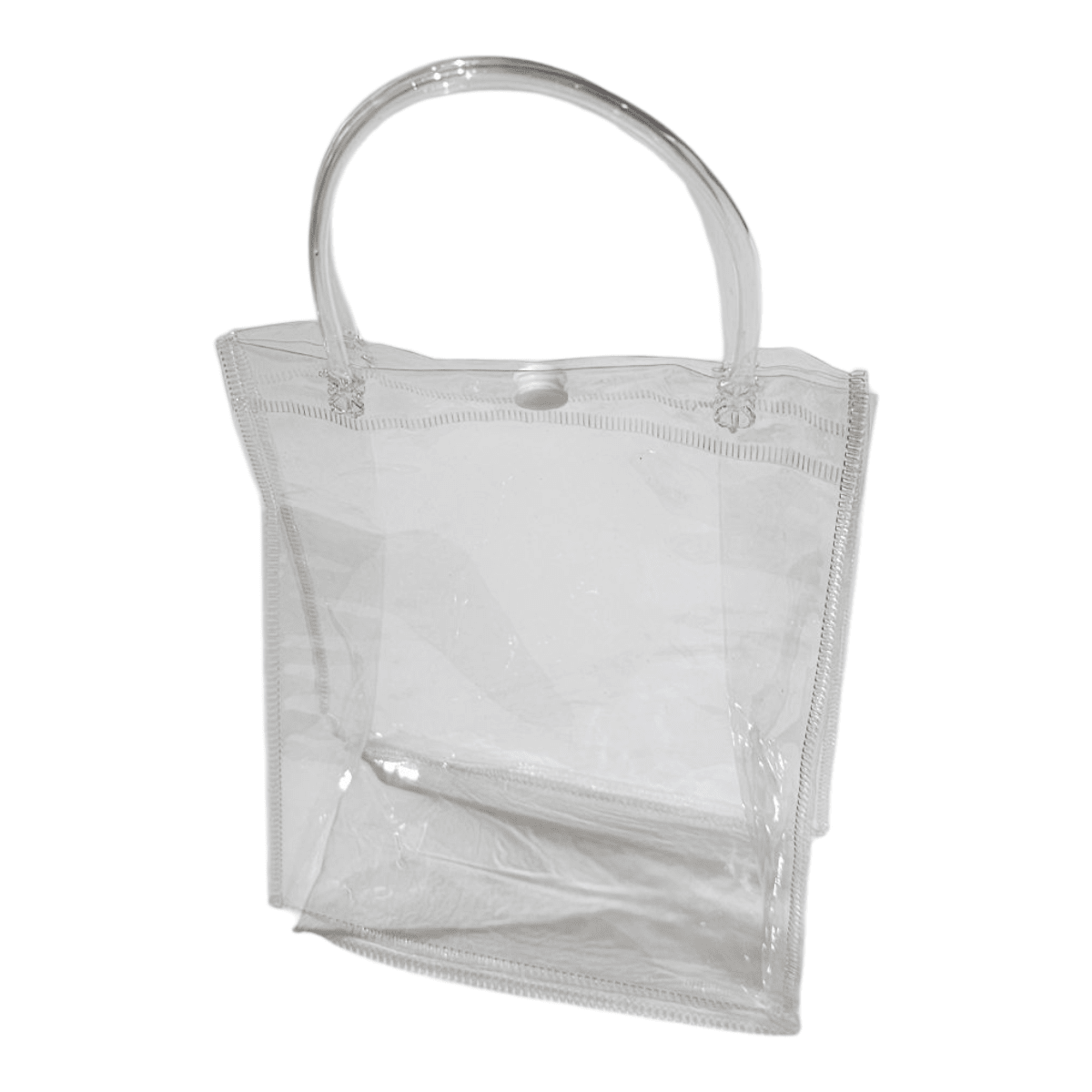 Bolsas De Plástico Transparente Con Asa De Mano 19x6x6cm2