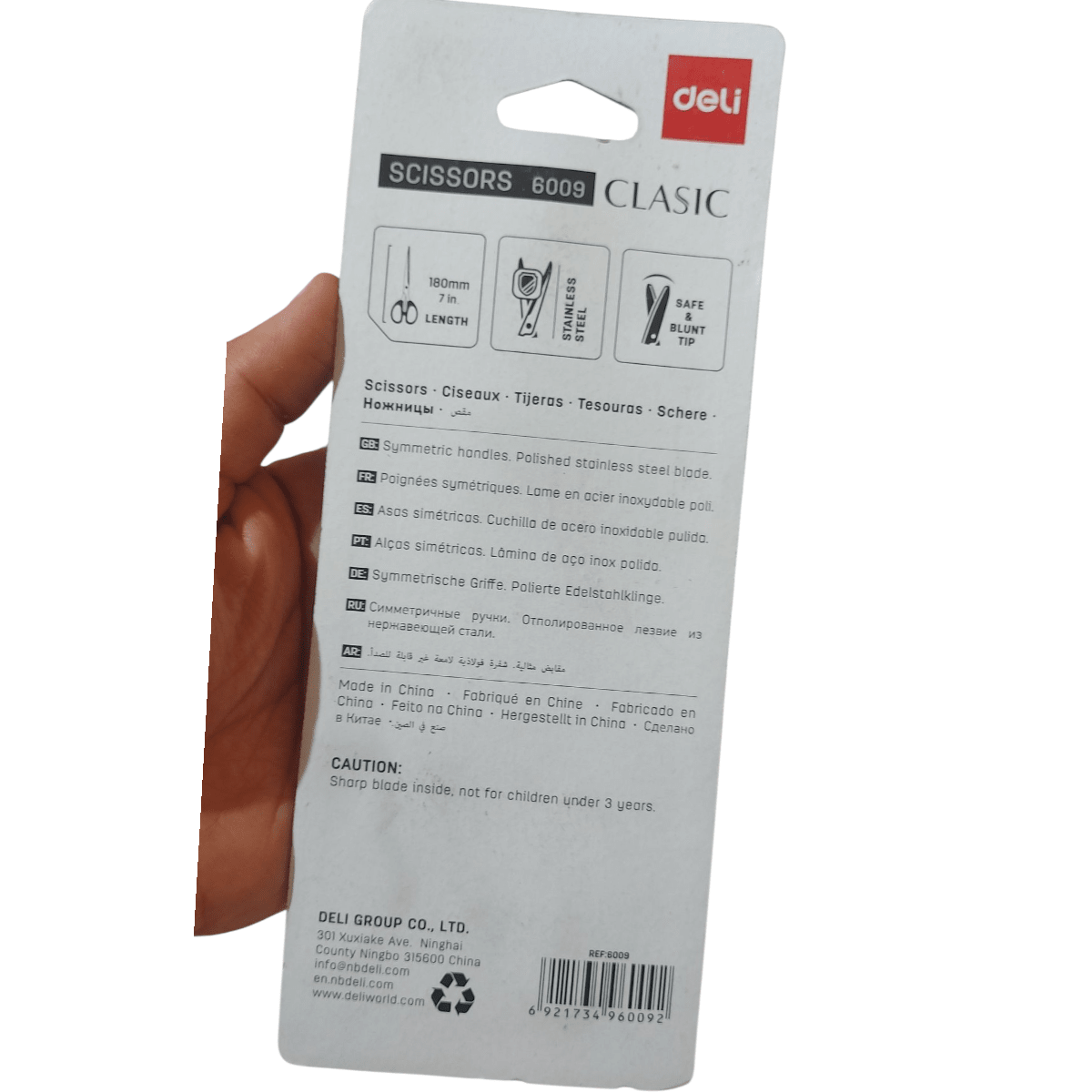 Tijera Clasica 18cm Acero Inoxidable2