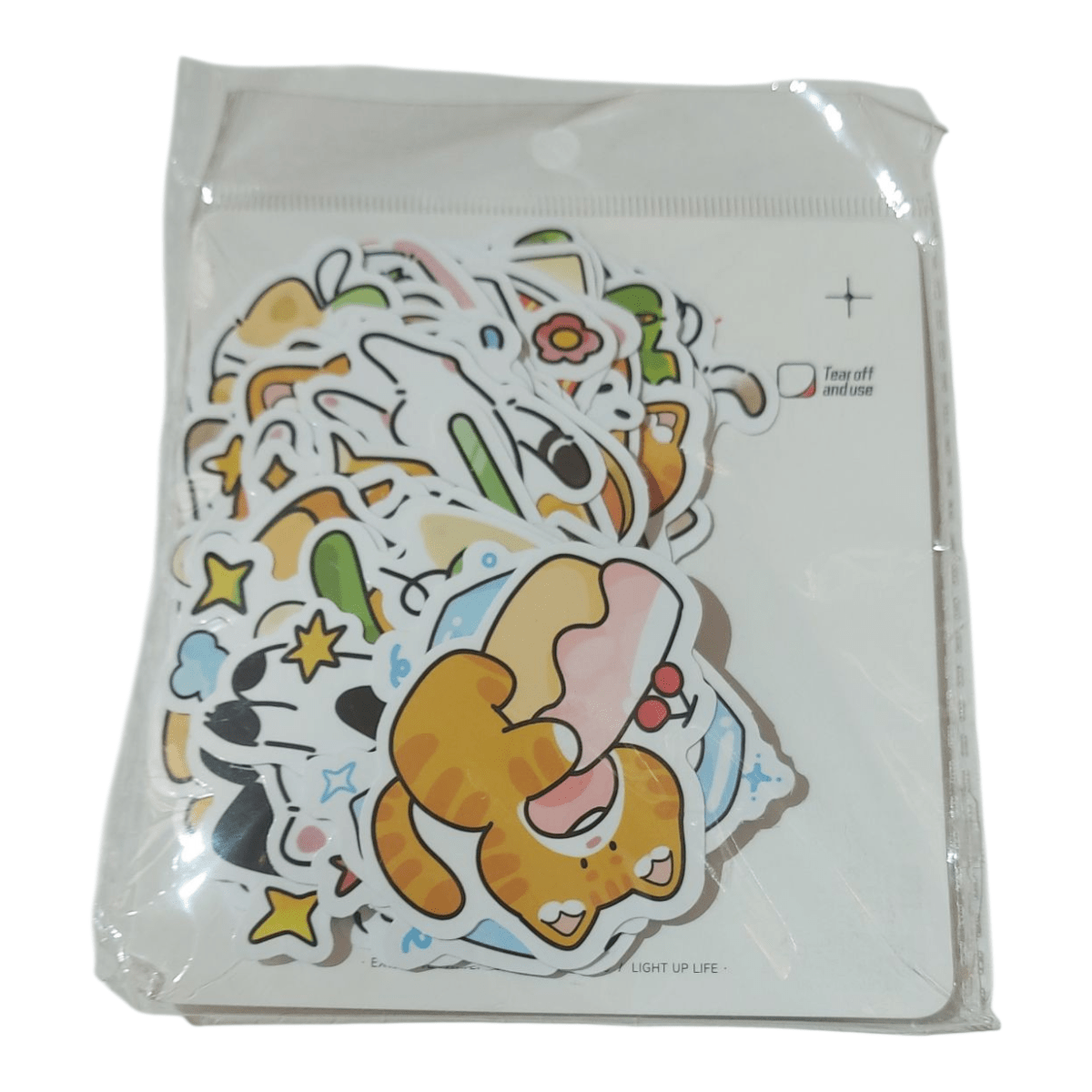 Set De Stickers Gatos Kawaii 52piezas 5x5cm2