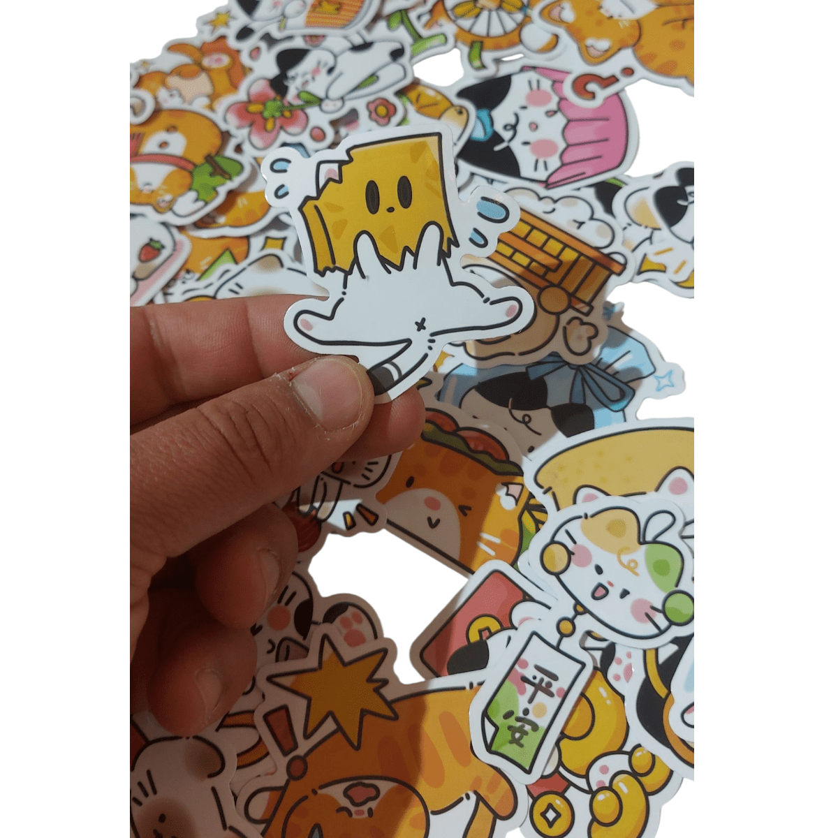 Set De Stickers Gatos Kawaii 52piezas 5x5cm1