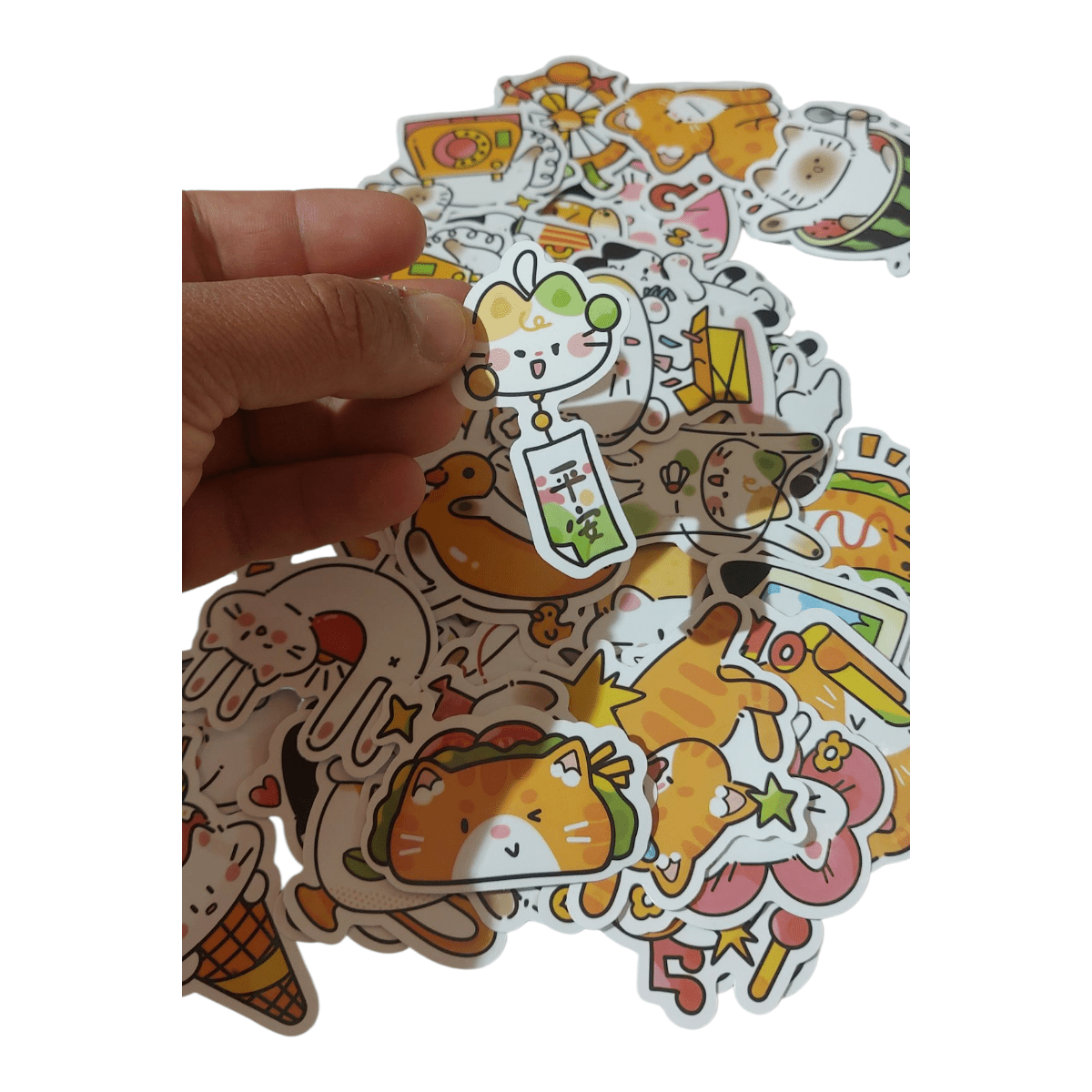Set De Stickers Gatos Kawaii 52piezas 5x5cm4