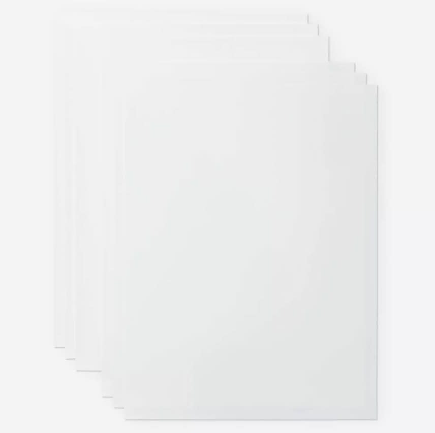 6 Láminas Vinilo Imprimible Cricut 21,6x27,9cm Transparente - Resistente al Agua2