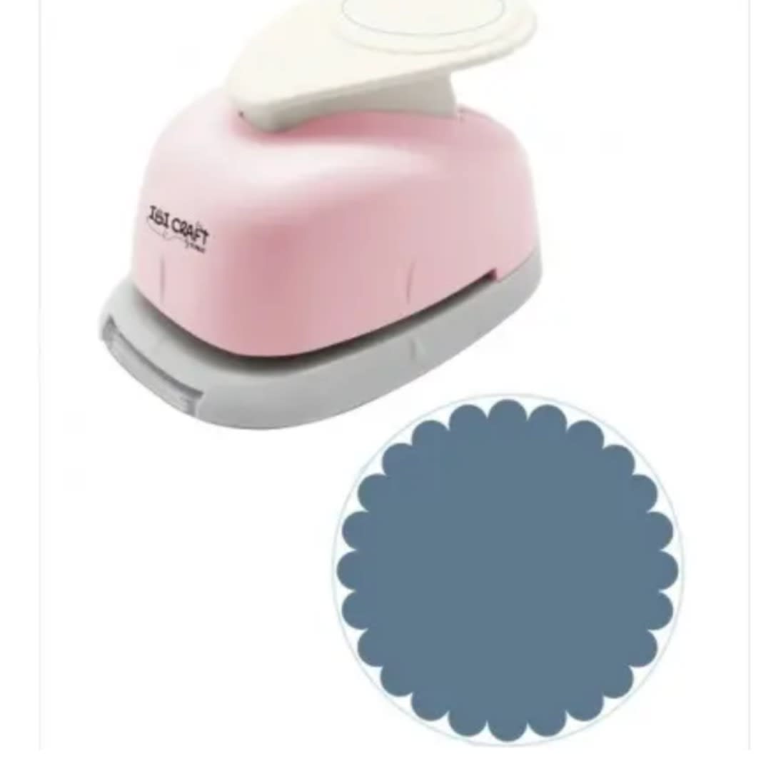 Perforadora Artística Diseño Circulo Con Blonda De 1.6cm1