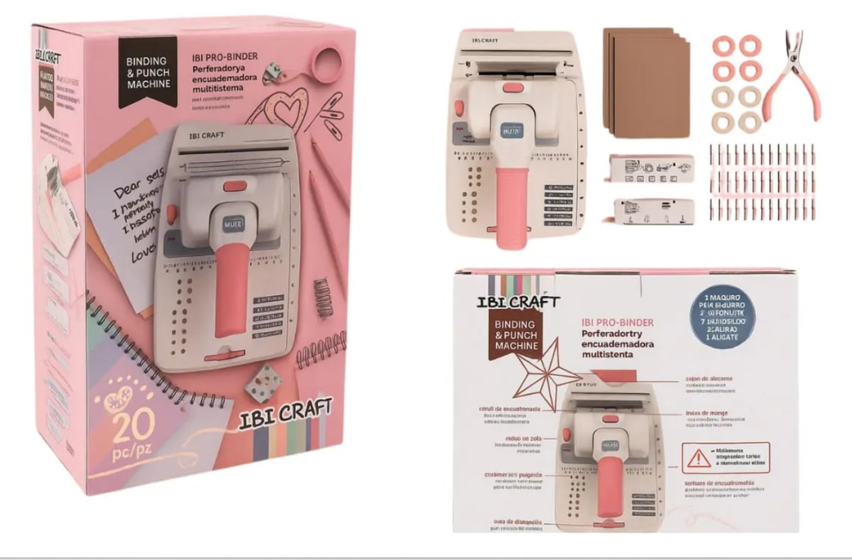 Kit de Perforado y Encuadernado IBI CRAFT PRO BINDER2
