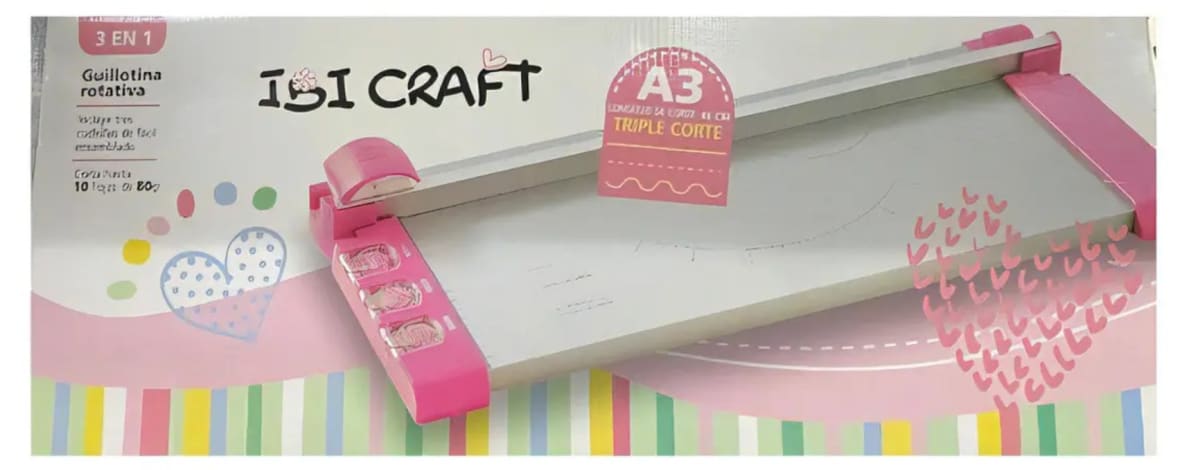 Guillotina Cizalla Rotativa Rosa A3 - 3 En 12