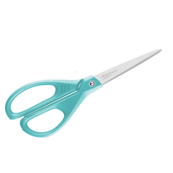 Tijera Oficina 21cm Turquesa2