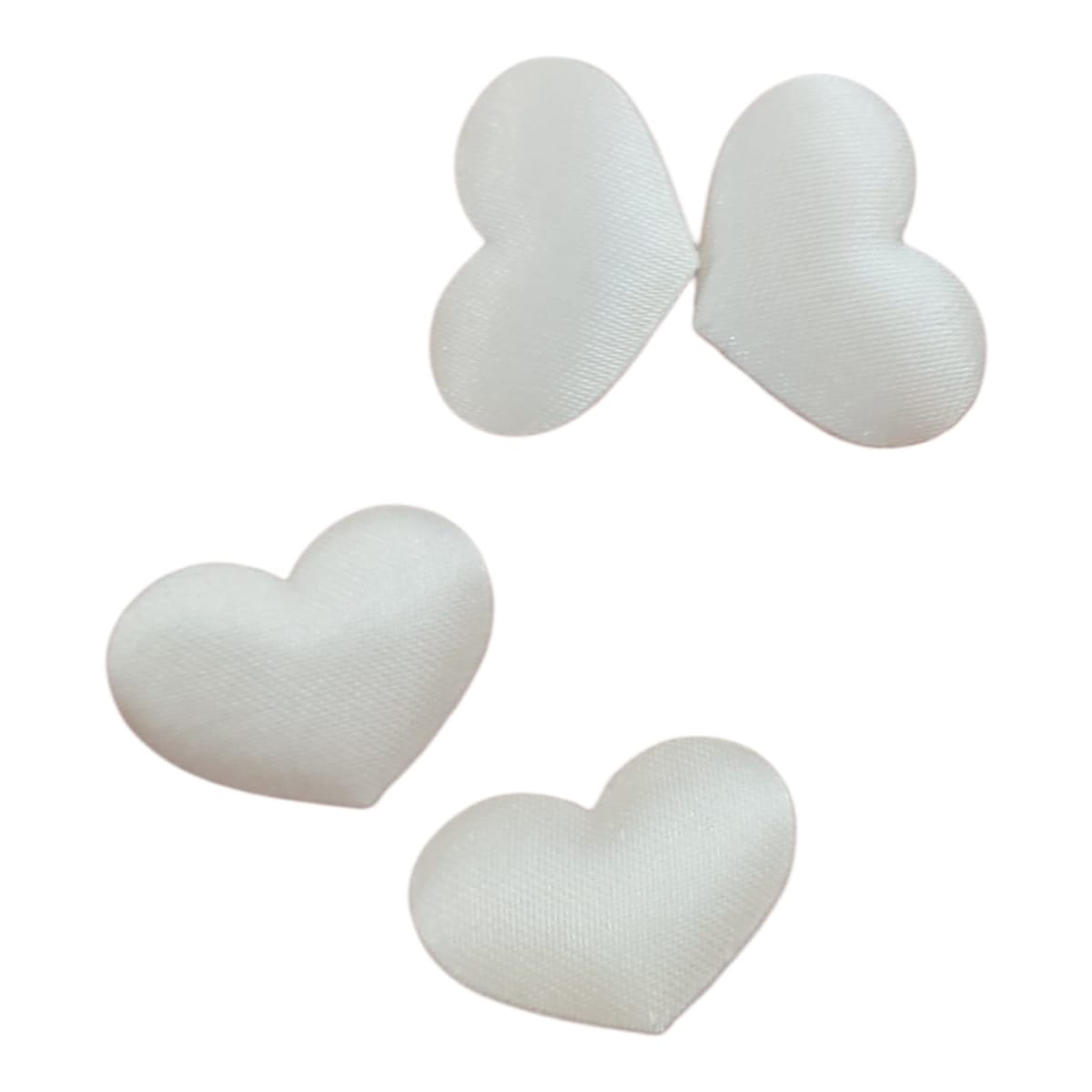 Petalos De Tela En Forma De Corazón 2cm X 100unds2