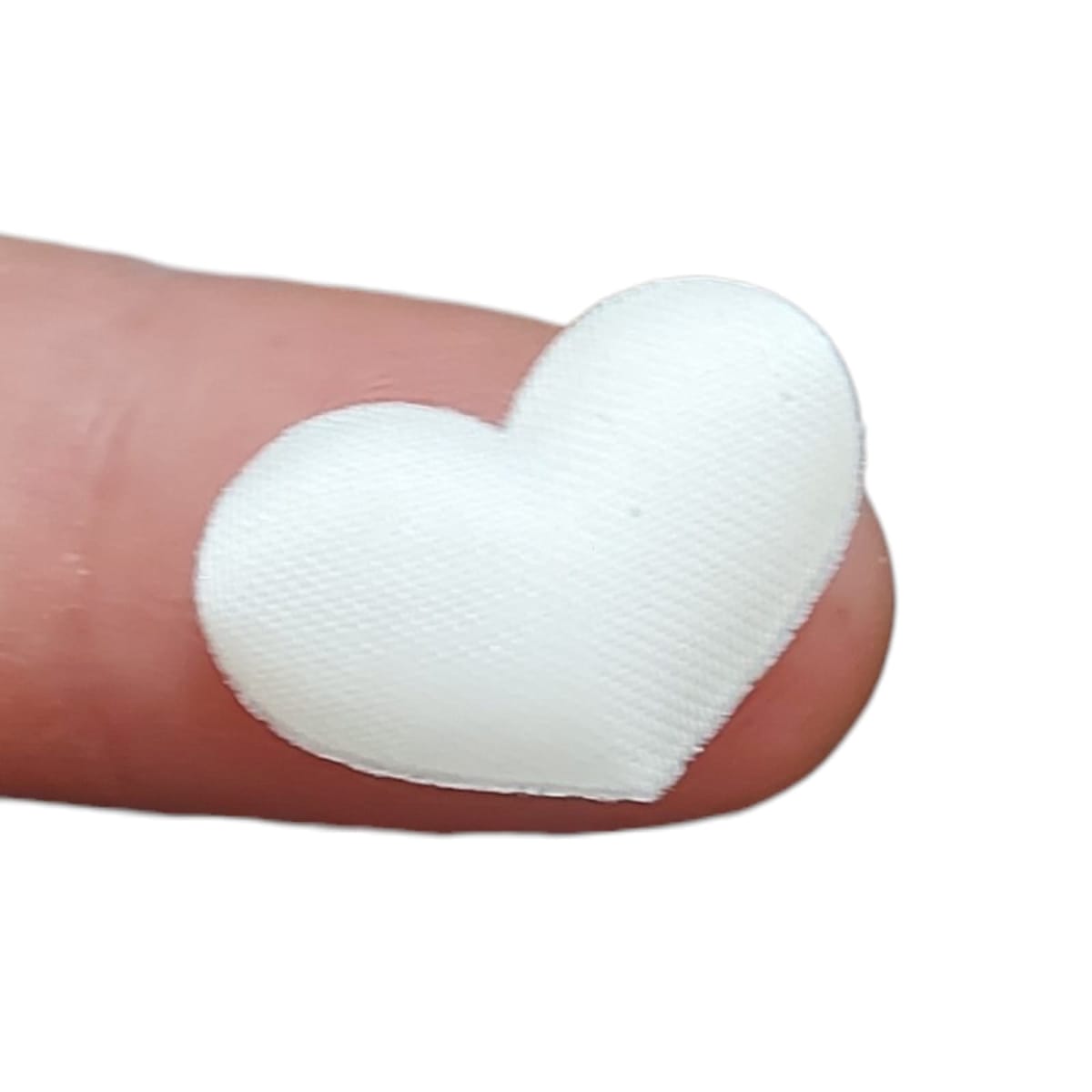 Petalos De Tela En Forma De Corazón 2cm X 100unds5