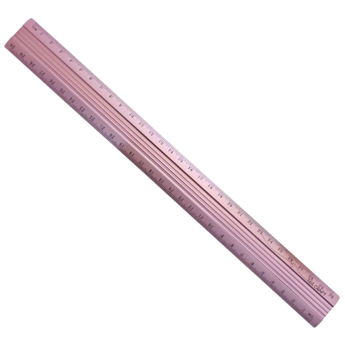 Regla De Aluminio Ibi Craft Para Corte 30cm Rosa2