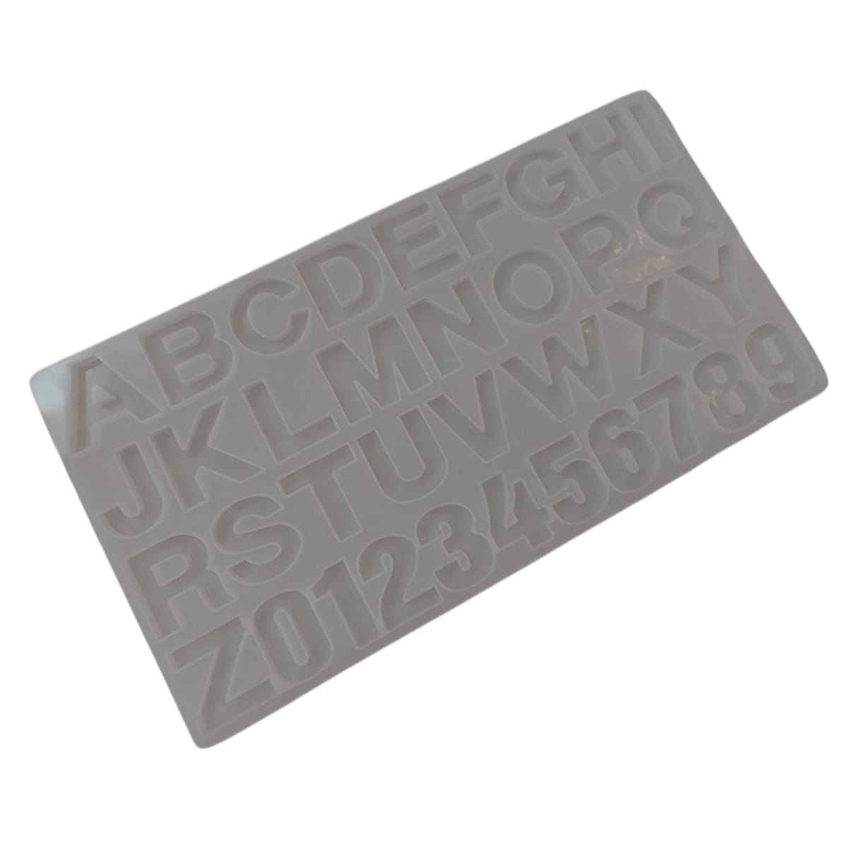 Molde De Silicona Letras 3d Para Resina Y Manualidades. Traslucido1