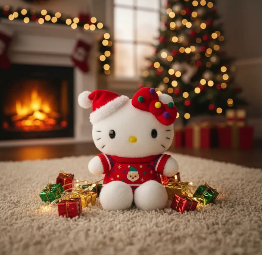 Peluche sanrio hello kitty edición especial navidad 22cm 20231