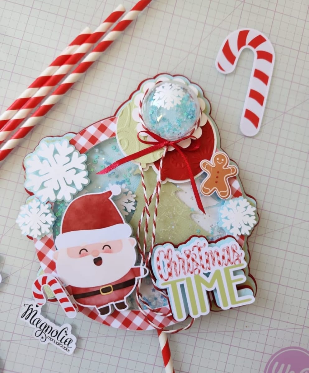 Caketopper Santa con Cúpula Shaker3