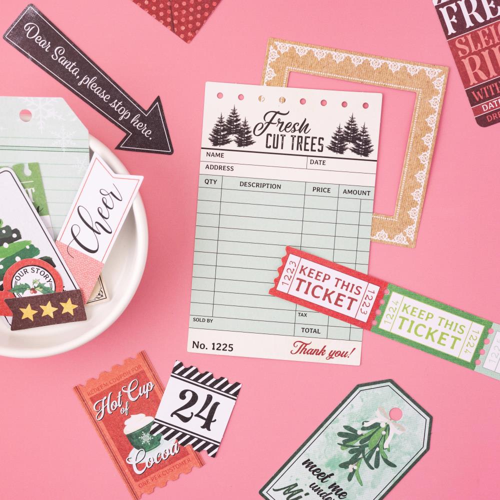 Figuras De Papel Para Scrapbook 50pza Navidad Holly Icons4