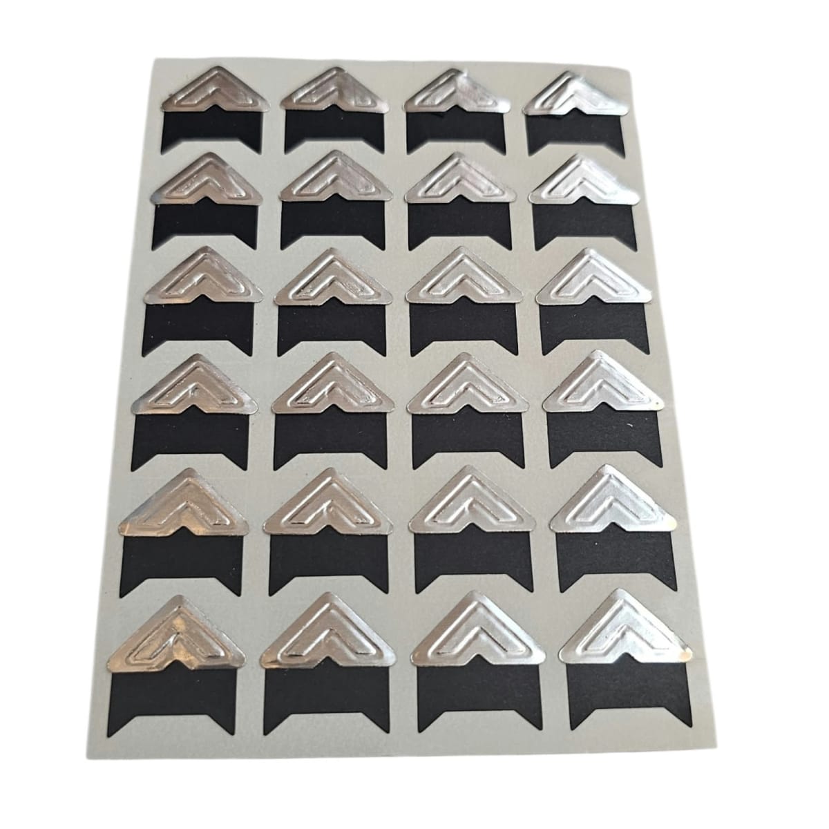 Pack de Esquineros Adhesivos para Fotografías y Documentos - 72 Unidades - 3 Tonos (Negro, Marrón Claro, Plata)2