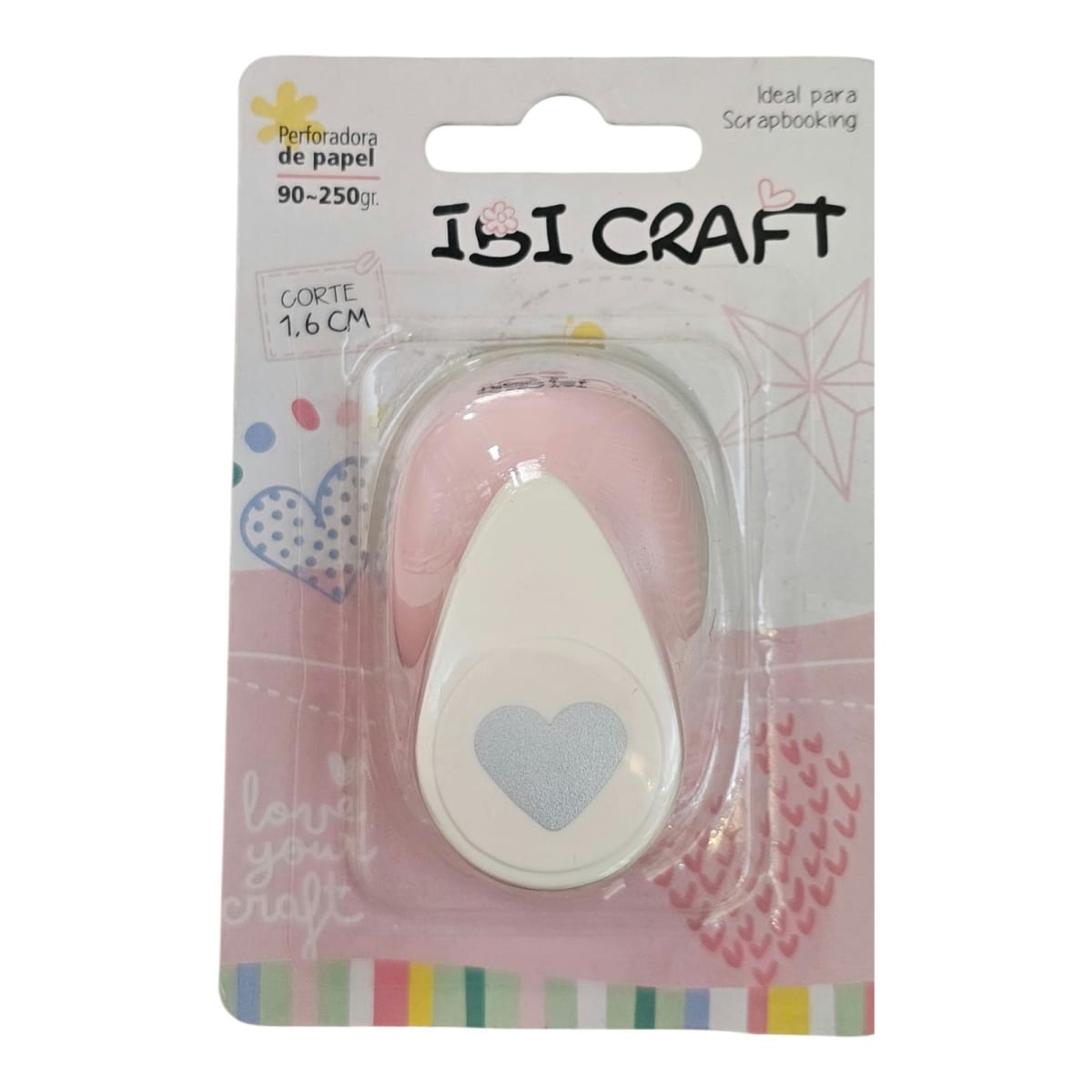 Perforadora artística diseño Corazón de 1.6cm2