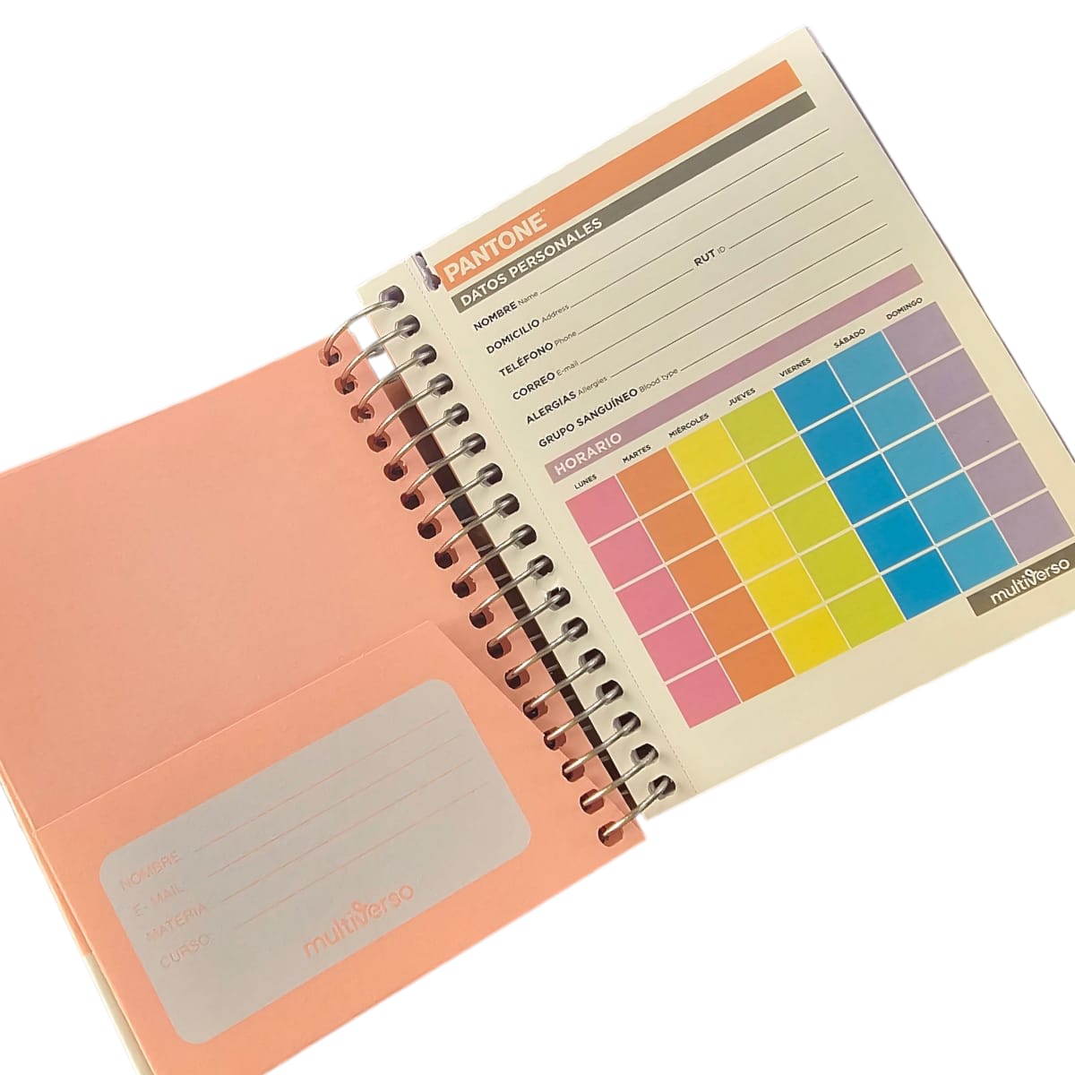 Cuaderno Pantone Mini Pocket Colores Pasteles, Color Surtido 1 Un 9,2x11cm 100hjs2