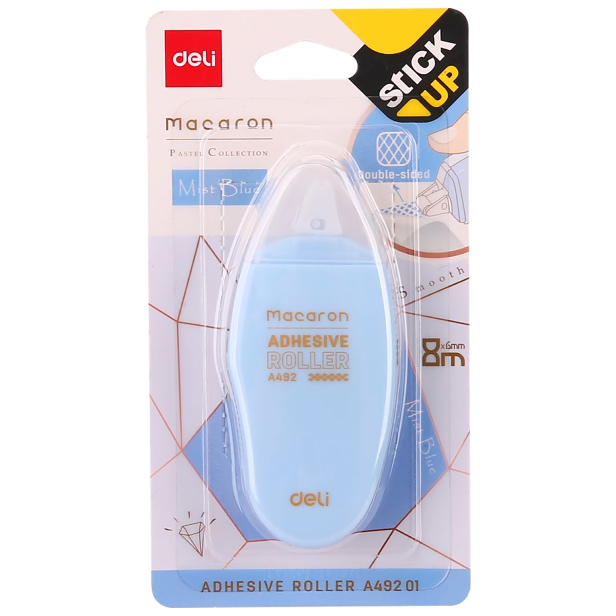 Cinta Adhesiva Doble Contacto Deli Macaron 8m X 6mm Express1