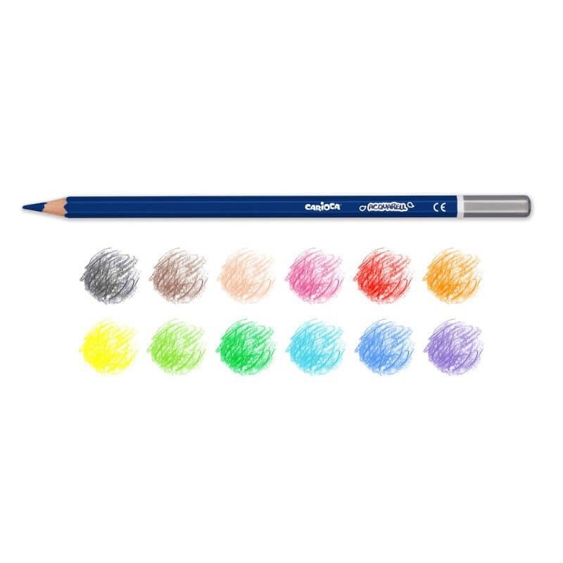 LÁPIZ CARIOCA ACUARELABLE 12 COLORES1