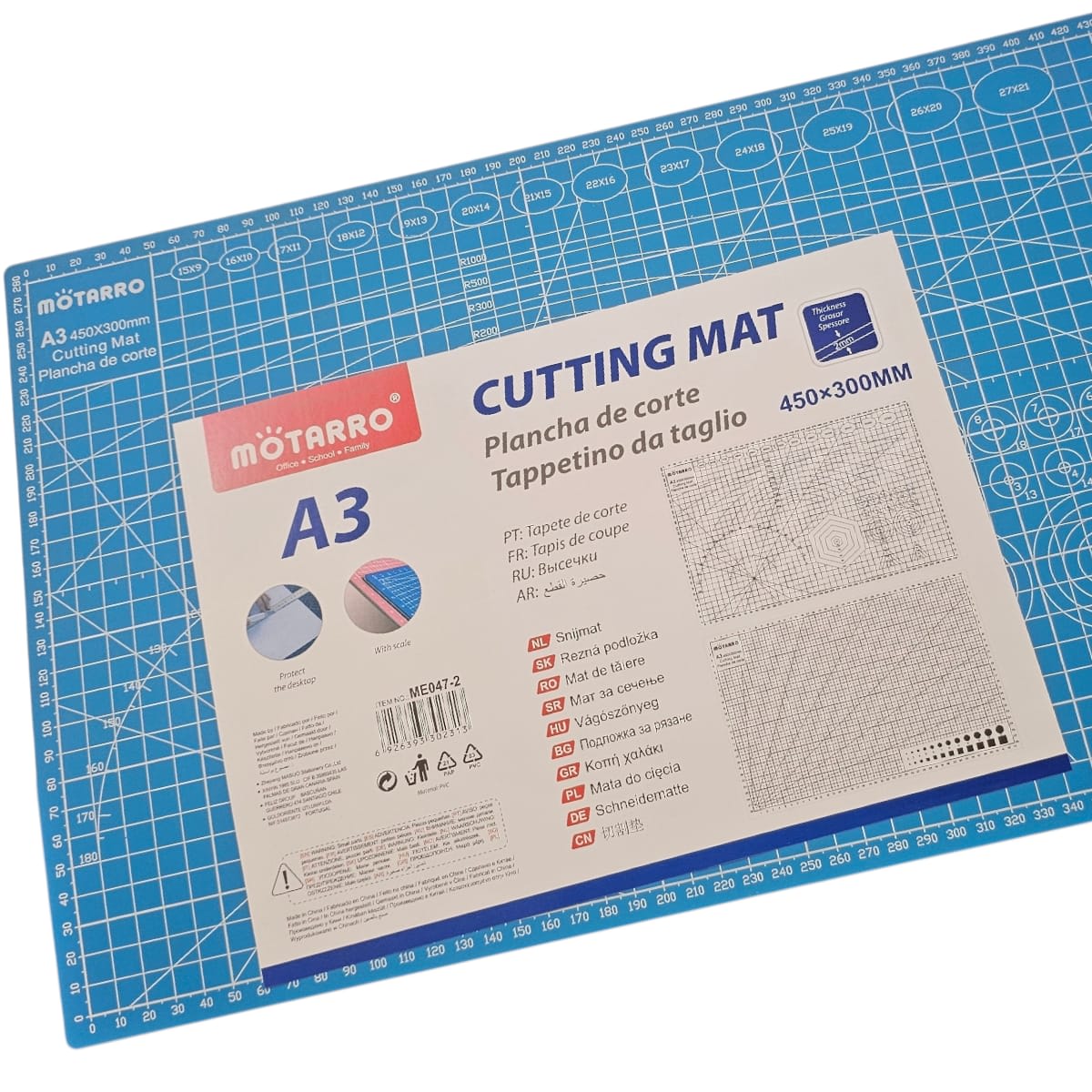 Base Corte Salvacorte A3 45x30cm Doble Cara Color Pasteles2