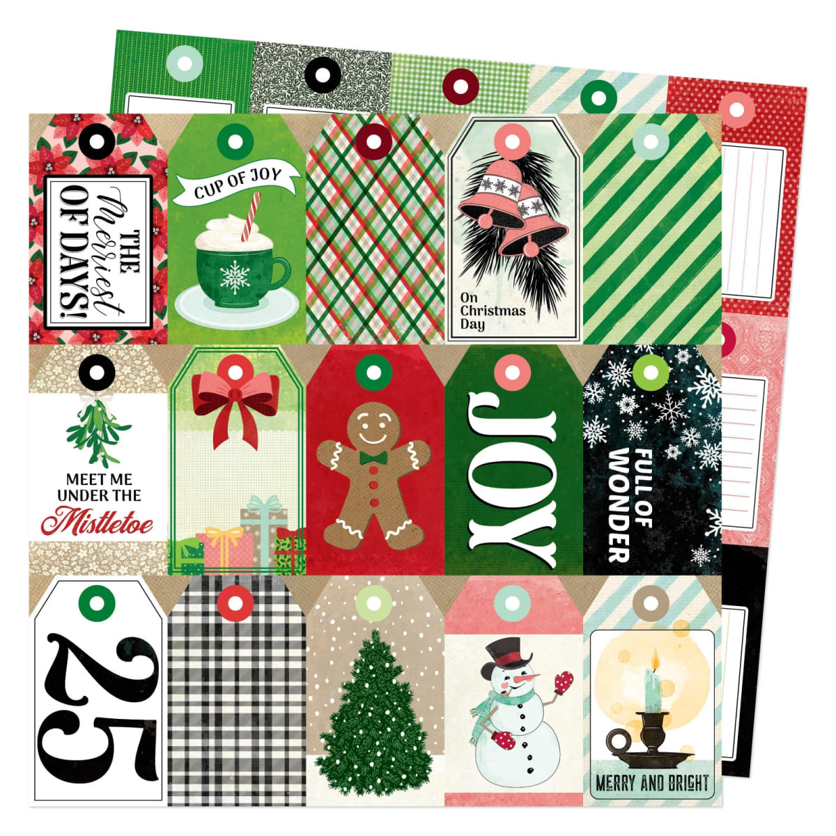 Vicki Boutin Evergreen & Holly Doble cara 30.5x30.5cm1