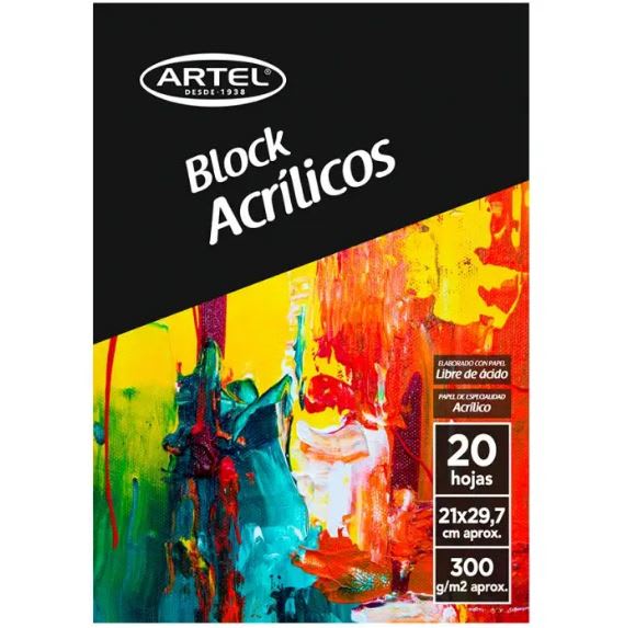 Block Para Pintura Acrílica 25Hojas1