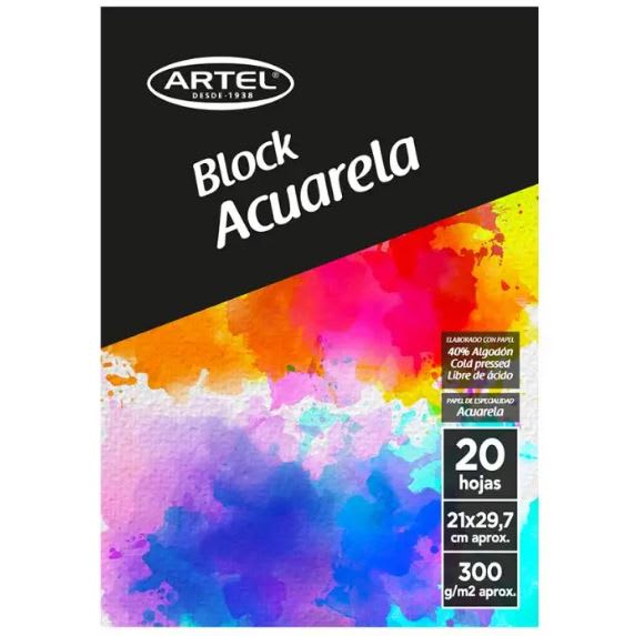 Block Para Acuarella A4 25 Hojas1