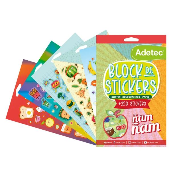block de stickers ñam ñam 279 STICKERS2