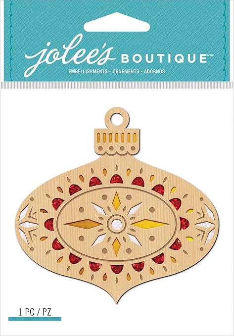 Adorno De Madera Bambalina Adhesiva De Jolee's Boutique2