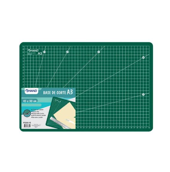BASE DE CORTE 45X30cm 3mm A3 VERDE HAND3