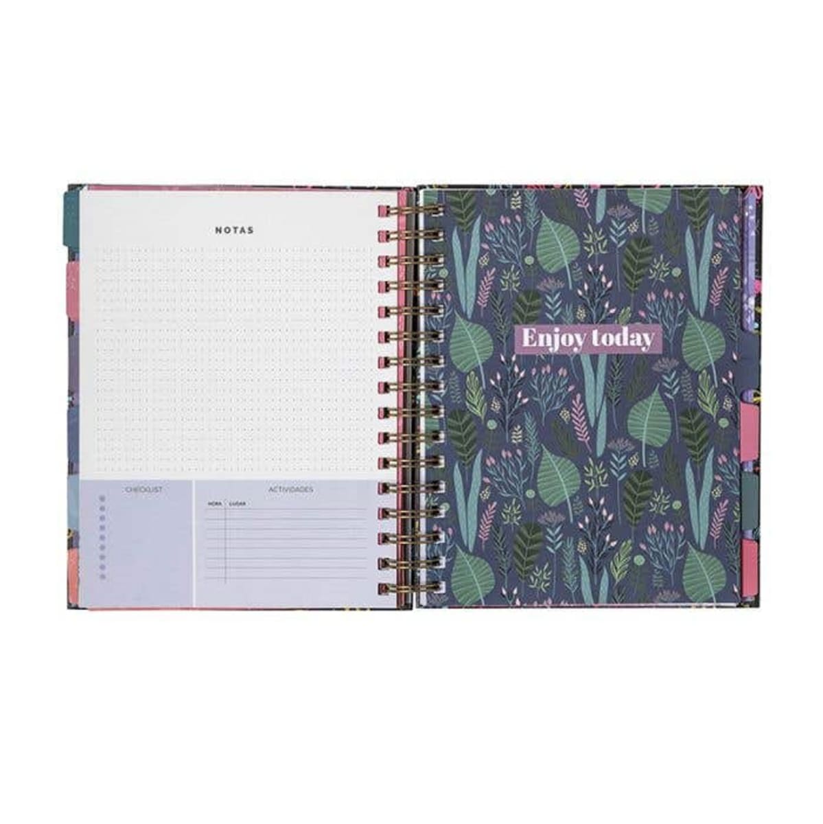 Planner 12 meses BlackFlower 17x21cm3