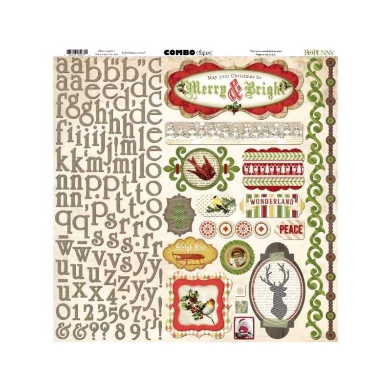 Stickers de Bobunny colección Christmas Collage3