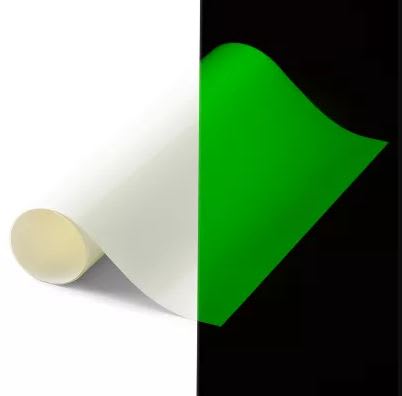 Vinilo Textil Brilla en la oscuridad IRON ON 30.5X61cm2