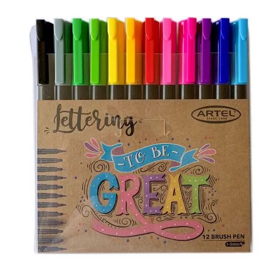 Lettering Lápices Brush Pen1