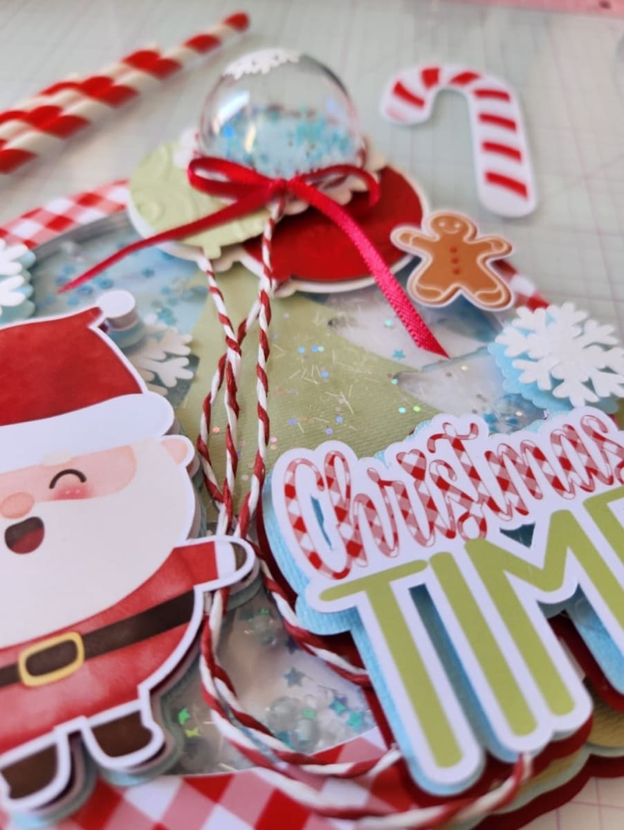 Caketopper Santa con Cúpula Shaker1