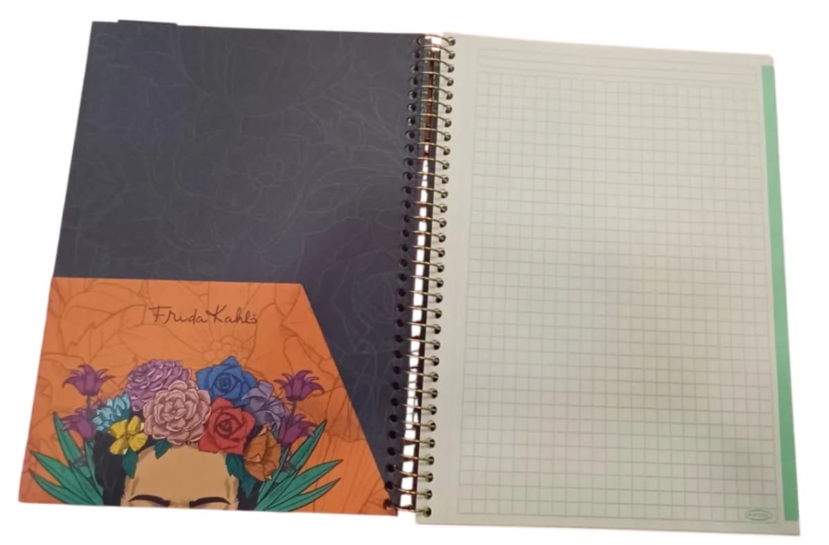 Cuaderno Especial 150 Hojas Frida Kahlo Gold3