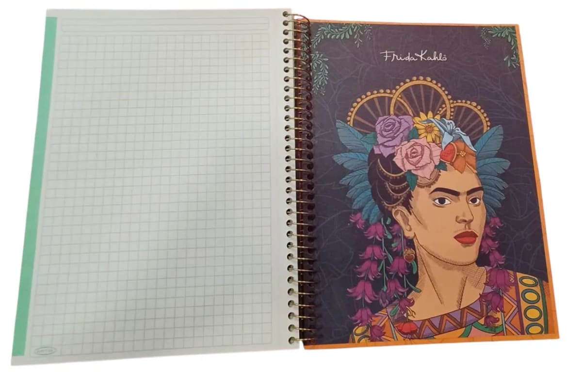 Cuaderno Especial 150 Hojas Frida Kahlo Gold2