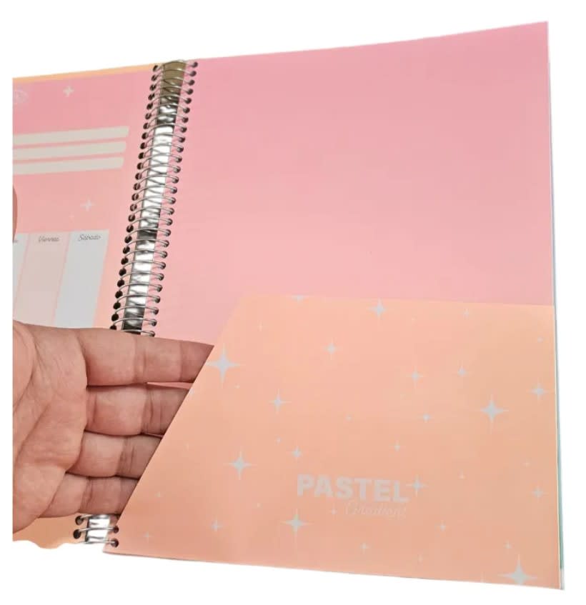 Cuadernos Universitario Triple 150 Hojas 7mm 21x28 Cms Pasteles3