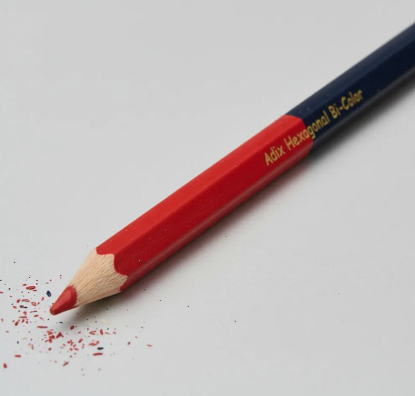 Lapiz Bicolor Grueso Rojo/Azul2
