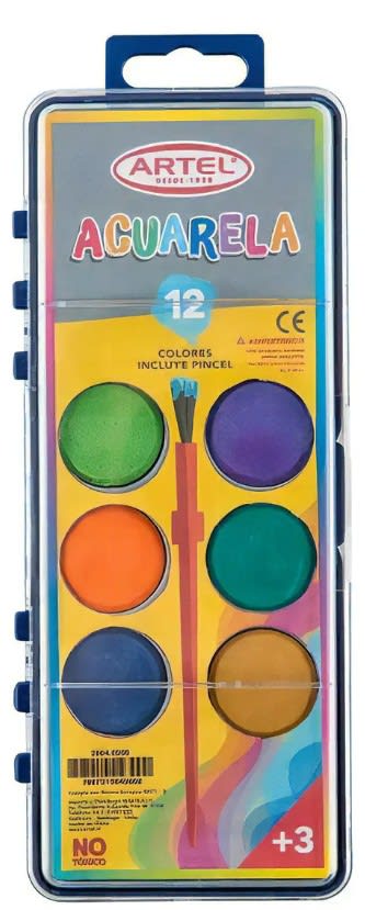 Estuche Acuarela 12 Colores3