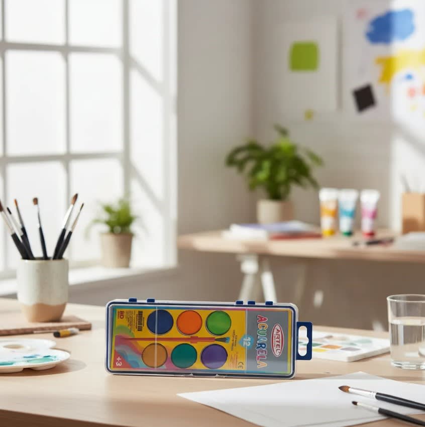 Estuche Acuarela 12 Colores2